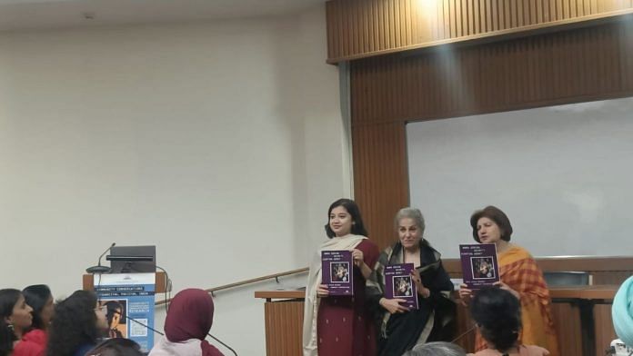 R to L: Rita Manchanda, co authors of the report and Syeda Hashimi, activist | Photo: Debdutta Chakraborty