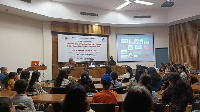 Professor Jeffrey Lang delivering his talk at the India International Centre, New Delhi. Credits: Akanksha Mishra