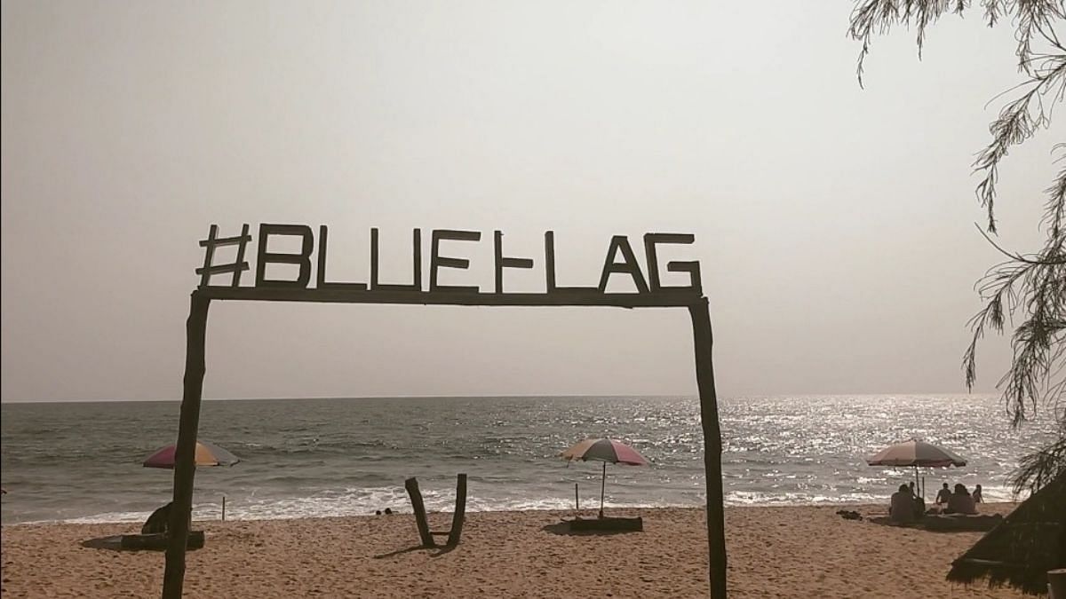 A hoarding for the Blue Flag beach | Shubhangi Misra, ThePrint