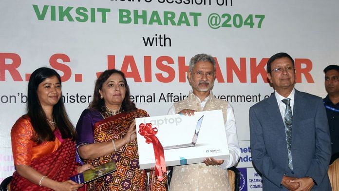 External Affairs Minister S Jaishankar during an interactive session in Kolkata | ANI