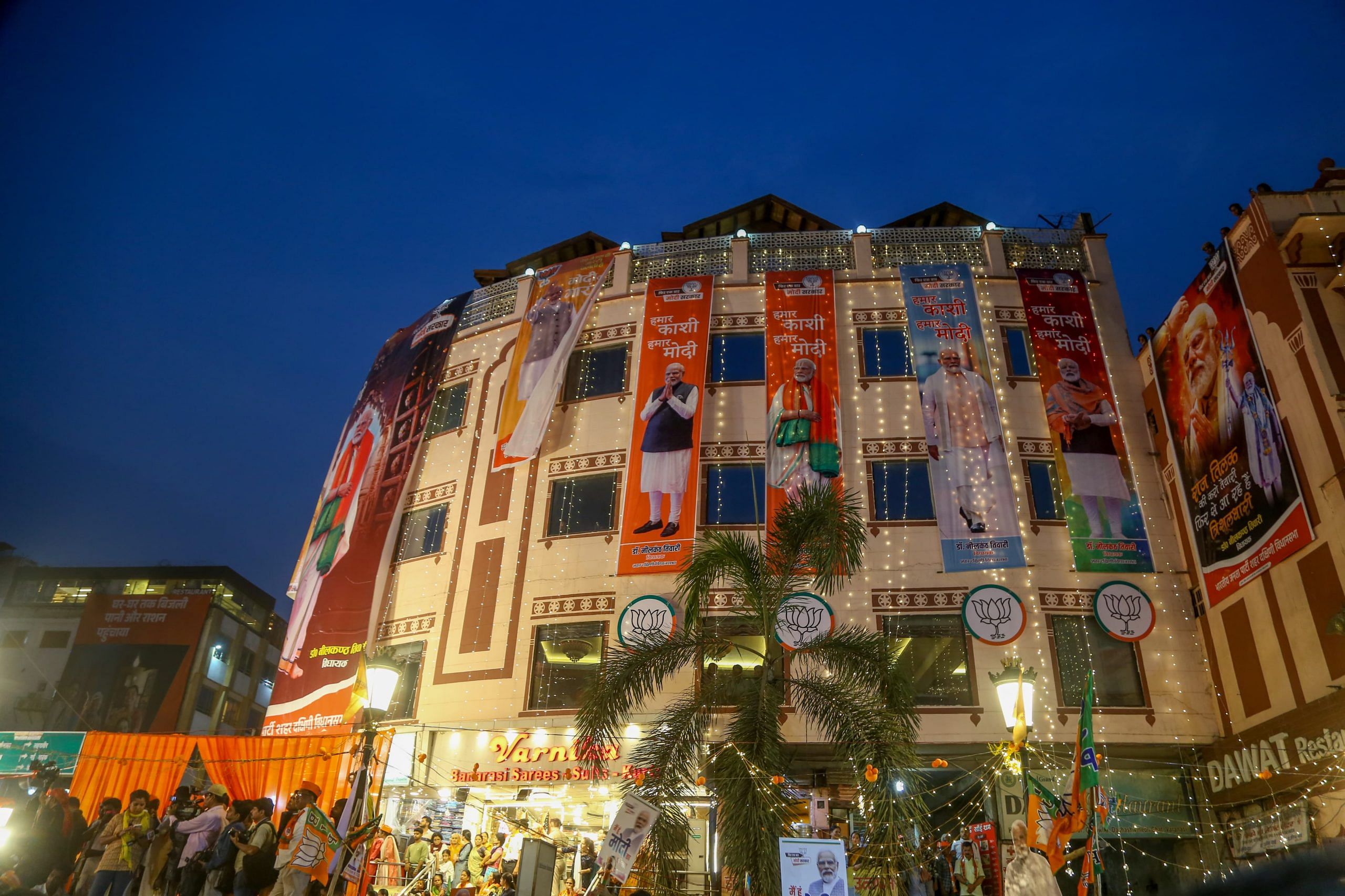 Varanasi’s streets adorned with Modi’s hoardings | Suraj Singh Bisht | ThePrint