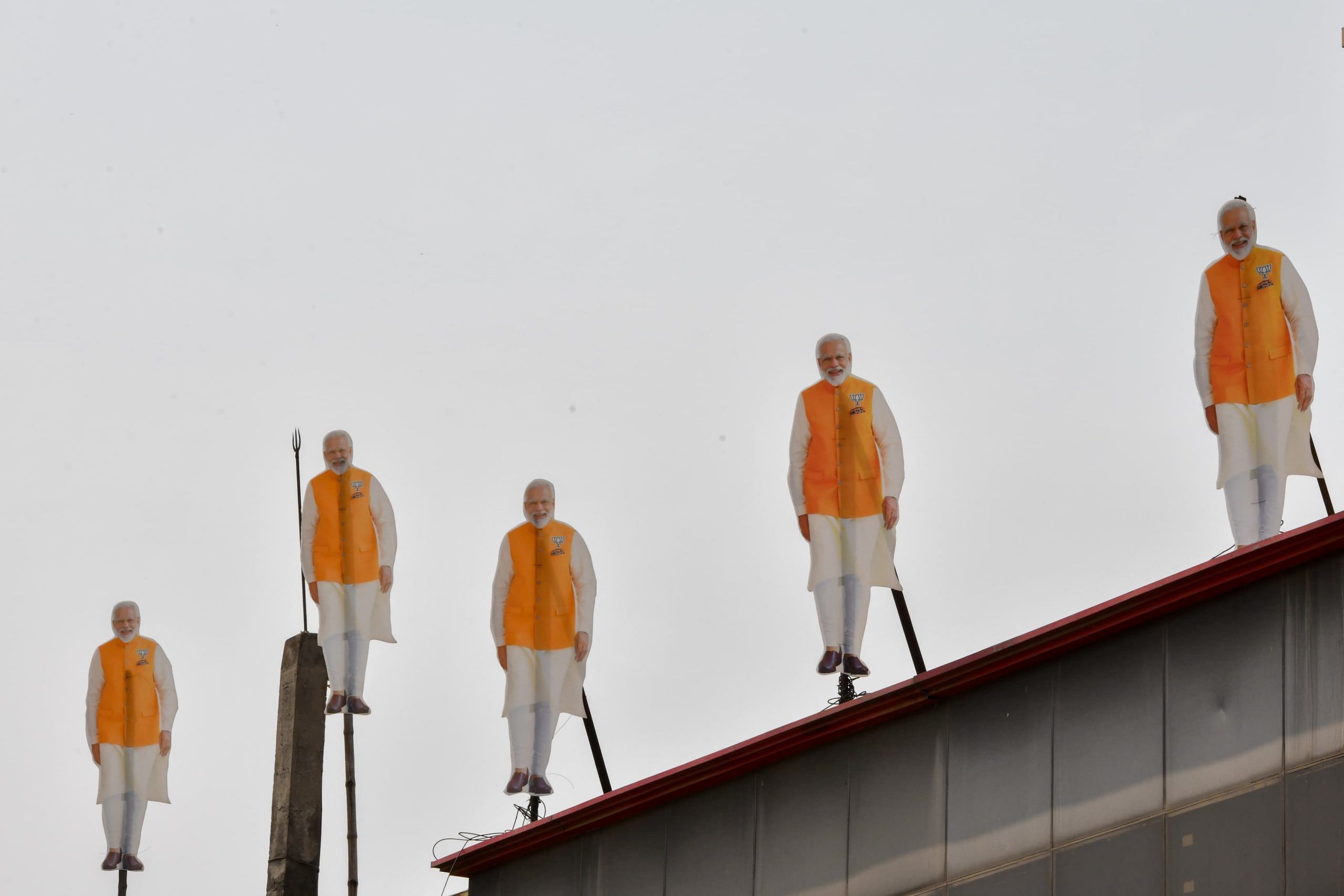 Modi hoardings around in the city | Suraj Singh Bisht | ThePrint