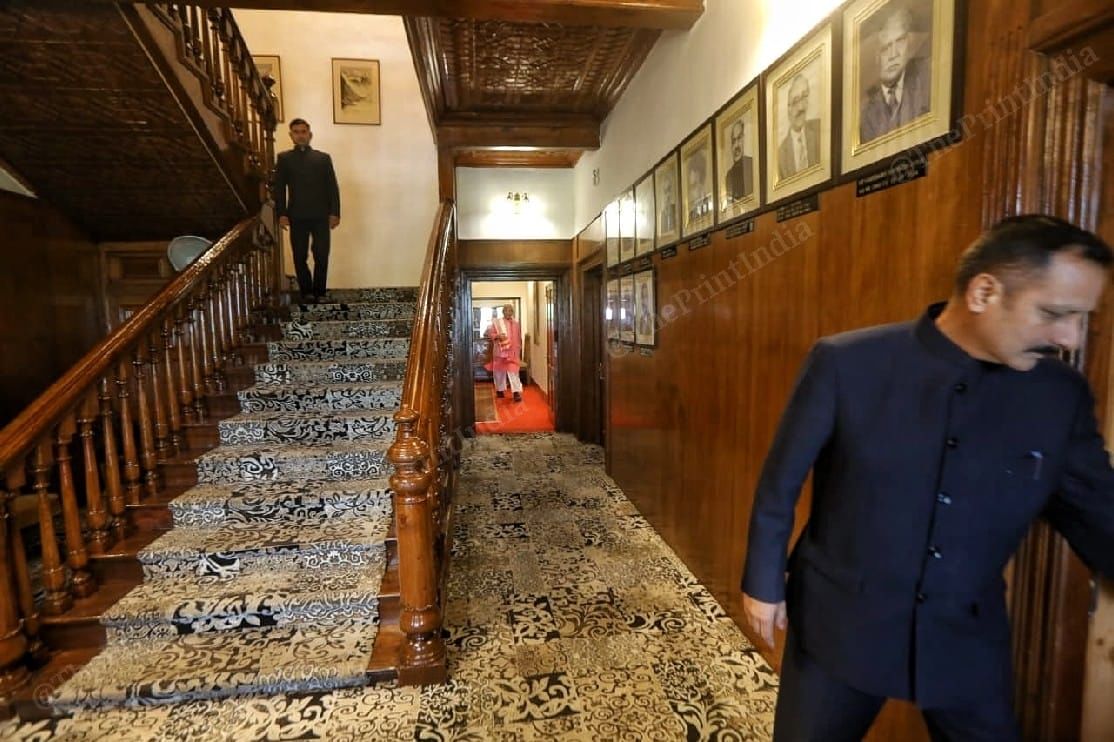 Lieutenant Governor of Jammu and Kashmir Manoj Sinha on the way to his office | Photo: Praveen Jain | ThePrint