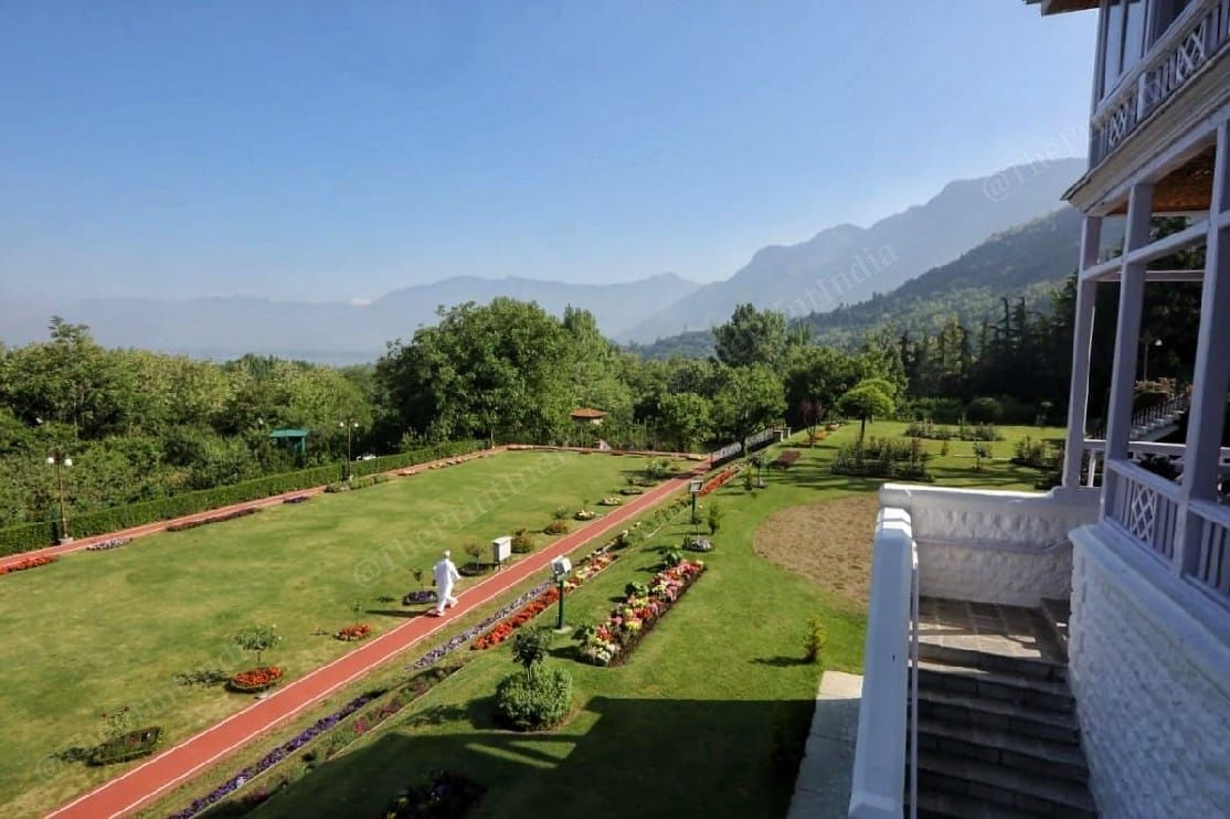 L-G Sinha’s balcony with a hill view | Praveen Jain | ThePrint