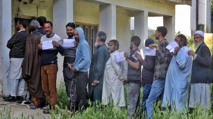 Pwd Manned polling station Khanpora Baramulla, Jammu and Kashmir | Photo: Praveen Jain | ThePrint