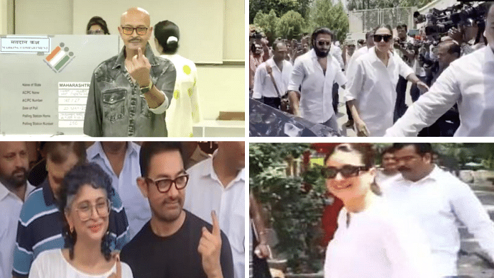 Several Bollywood actors cast vote in Mumbai on 20 May, 2024 | Credit: X(formerly Twitter)/@ANI