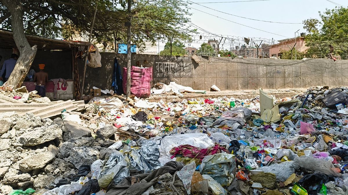 Garbage-strewn roads are common across Northeast Delhi | Photo: Sourav Roy Barman, ThePrint