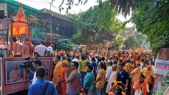 The Bharat Sevashram Sangha protest rally in Kolkata | Sreyashi Dey | ThePrint