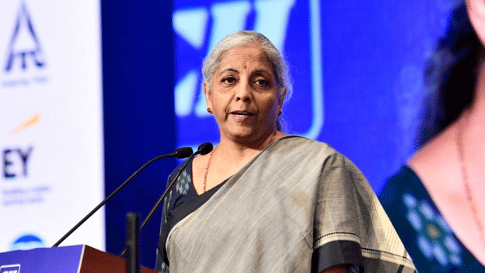 Union Finance Minister Nirmala Sitharaman addresses the CII Annual Business Summit 2024 | Credit: ANI