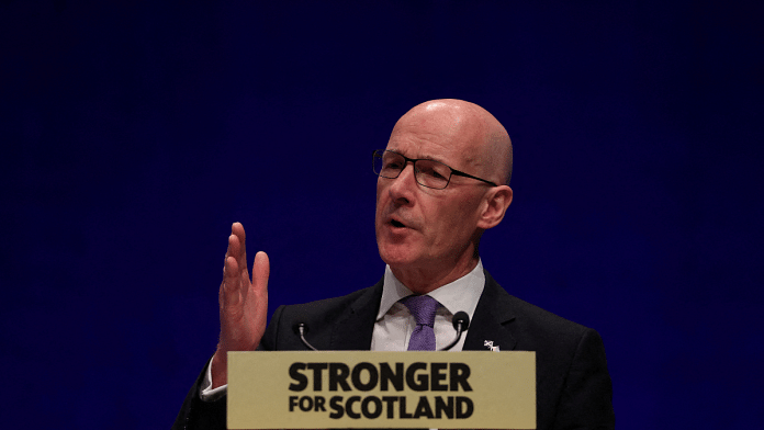 John Swinney speaks at the SNP Annual National Conference in Aberdeen, Scotland | File Photo | Reuters/Russell Cheyne