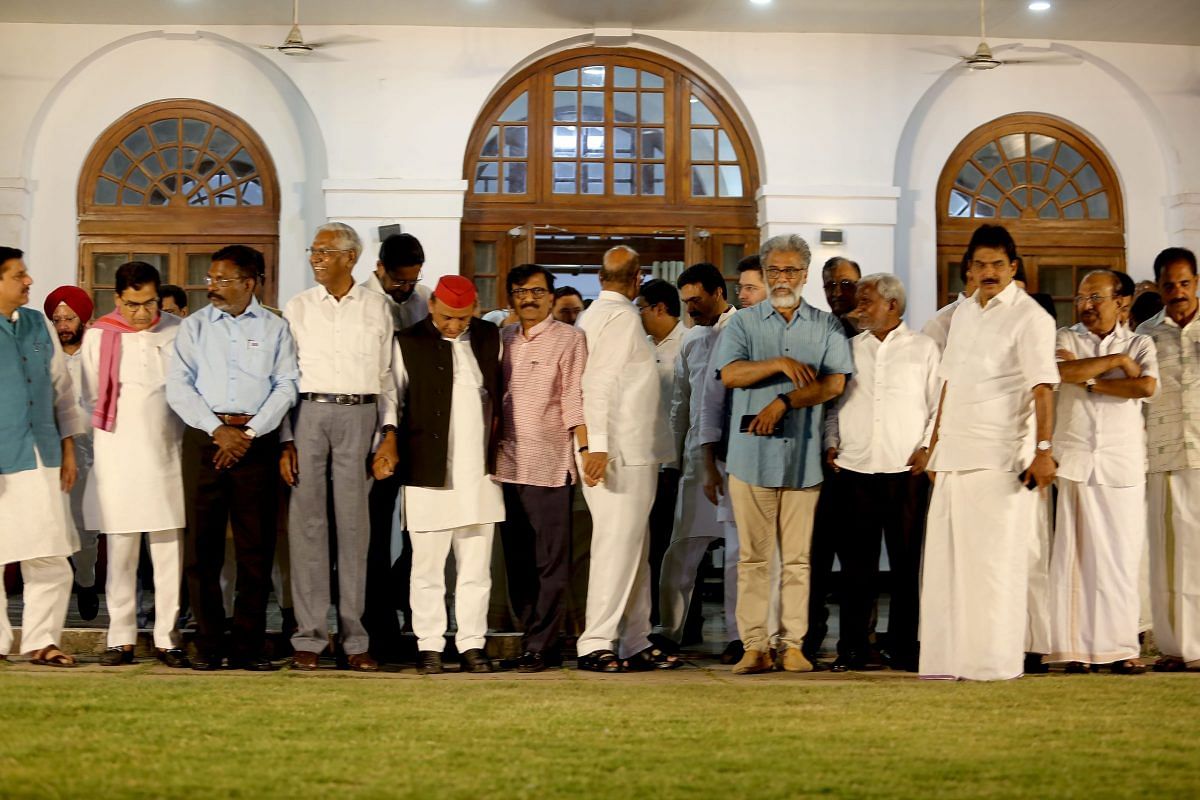 INDIA alliance leaders coming out after the meeting | Praveen Jain | ThePrint