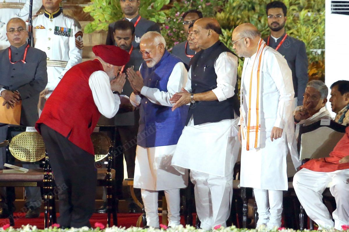 Hardeep Puri eith PM Narendra Modi | Praveen Jain | ThePrint