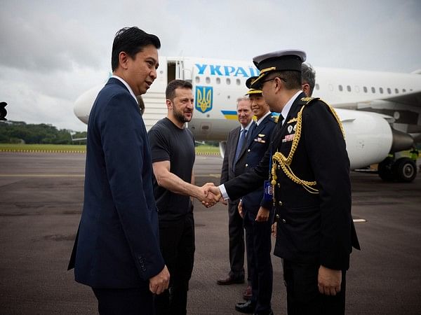 Zelenskyy arrives in Singapore, set to address Shangri-La Dialogue on Sunday