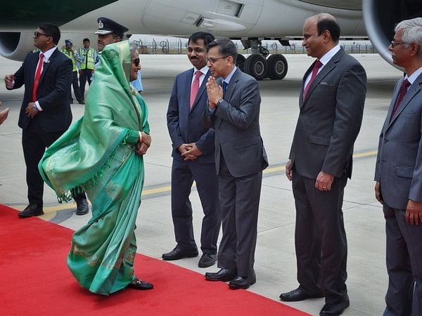 Bangladesh PM Sheikh Hasina arrives to attend PM Modi's swearing-in ceremony