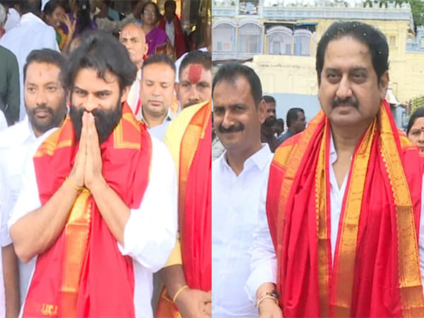 Sai Dharam Tej, Manchu Lakshmi, Pragya Jaiswal visit Tirumala Lord Balaji Temple