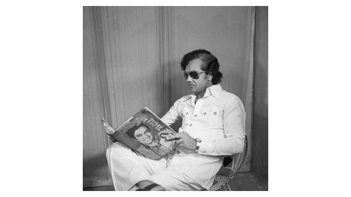 Untitled (Portrait of a Seated Man), Suresh Punjabi, Suhag Studio, Nagda, Madhya Pradesh, c. 1979, Celluloid negative. | Museum of Art and Photography (MAP), Bengaluru