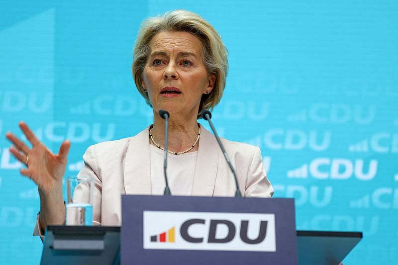 EU's von der Leyen sets sights on renewed, centrist majority after vote ...