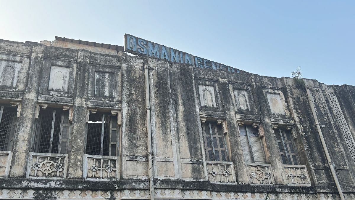 An old sign over the heritage part of the building | Vandana Menon, ThePrint