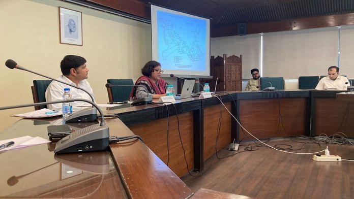 PMML Deputy Director Dr Ravi K Mishra and Smarika Nawani at ‘Portuguese Presence in the Maritime World of Coromandel Coast and Archipelagic Southeast Asia (1511 - 1662 CE)’ | Keshav Padmanabhan, ThePrint