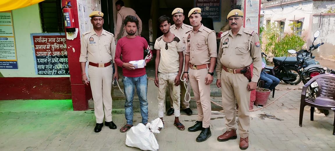 Firozabad police arrested Akash Singh on 18 June in a bike theft case | Photo: Special Arrangement