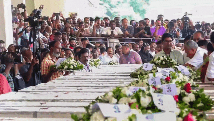 Kerala's CM Pinarayi Vijayan pays homage to victims of Kuwait fire tragedy | Credit: PTI