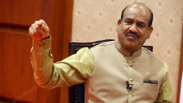 File photo of BJP MP and 17th Lok Sabha Speaker Om Birla | Praveen Jain | ThePrint