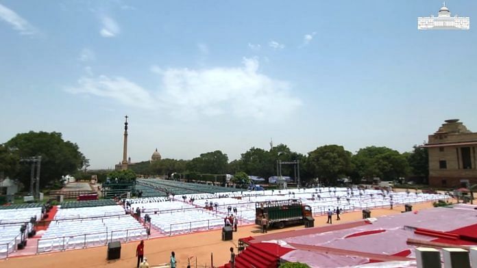 Modi oath LIVE: Preparations for swearing-in underway at Rashtrapati Bhavan | YouTube @President of India