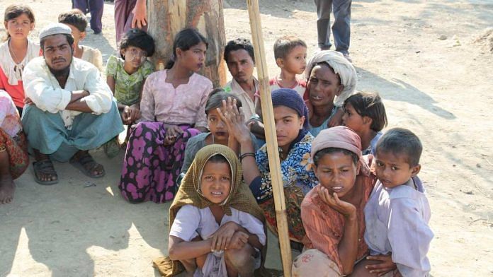 Representational image of Rohingyas in Rakhine state | Credit: Commons