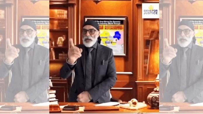 A screengrab of Gurpatwant Singh Pannun's purported video message | X: thetatvaindia