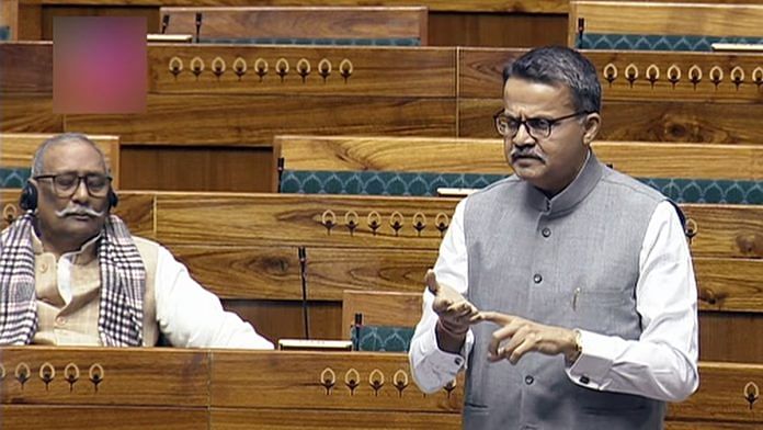 File photo of pro-tem Speaker Bhartruhari Mahtab | Photo: ANI/Sansad TV