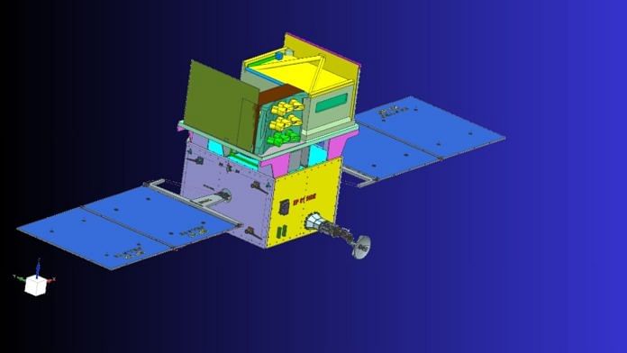 Computer-aided design (CAD) of the TRISHNA satellite | Credit: isro.gov.in