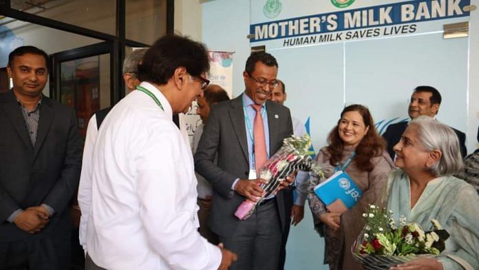 The milk bank was inaugurated by Dr. Azra Pechuho, the provincial health minister of Sindh, along with officials from UNICEF and the Pakistan Paediatric Association | UNICEF Pakistan