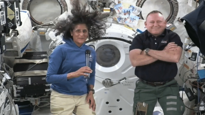 NASA astronauts Sunita Williams and Butch Wilmore on board the International Space Station | Credit: NASA