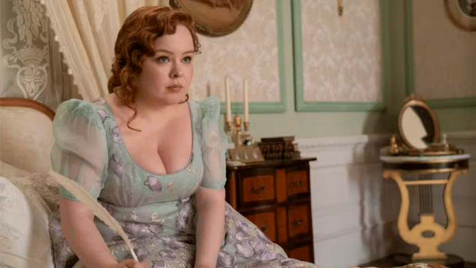 No one is safe from Lady Whistledown’s pen, not even Penelope Featherington | Liam Daniel/Neftlix via The Conversation