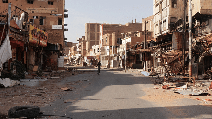 A view of a street in the city of Omdurman damaged in the year-long civil war in Sudan | File Photo | El Tayeb Siddig