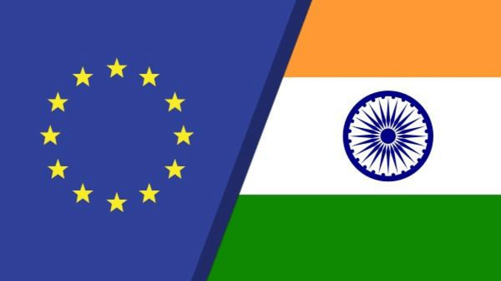 Flags of the EU and India | Representative Image | climate.ec.europa.eu