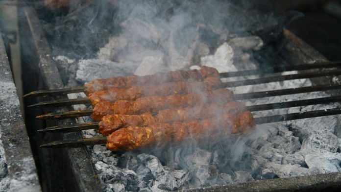 Kababs grilled on charcoal | Representational image | Commons