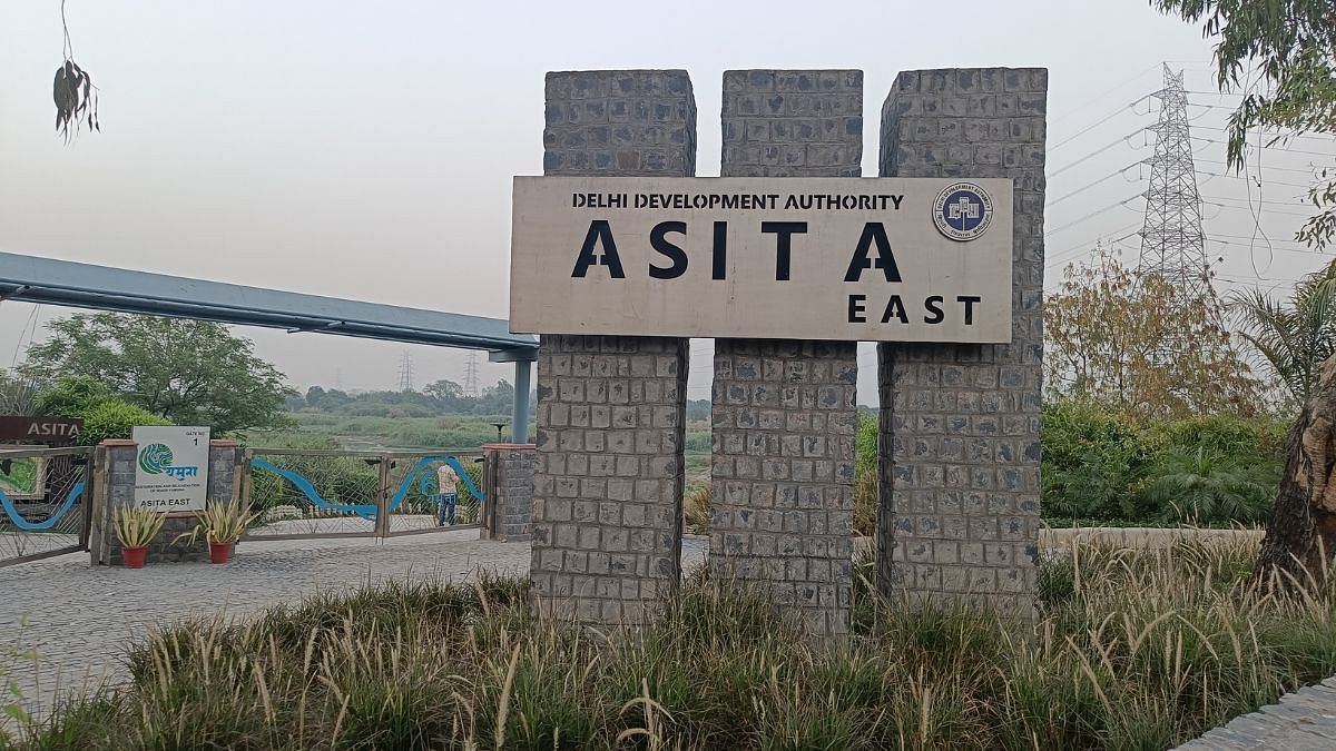 Asita East is one of the major Yamuna restoration and development projects. It was inaugurated by LG VK Saxena in 2022 | Photo: Krishan Murari, ThePrint