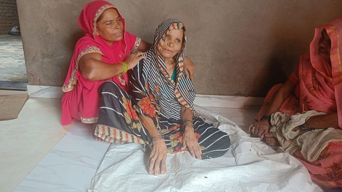 Shakuntala, mother of 28-year-old Akash Singh who died in police custody in Firozabad. | Photo: Krishan Murari, ThePrint