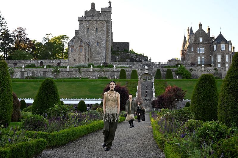 With thistles and tartan, Dior pays tribute to Scotland in cruise collection