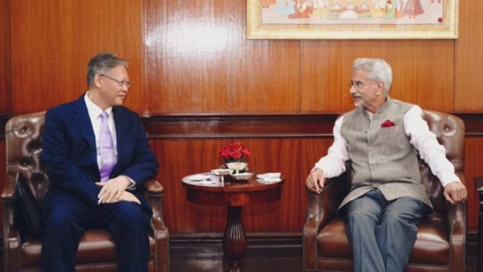 Chinese Ambassador to India Xu Feihong and External Affairs Minister Jaishankar | X/@DrSJaishankar