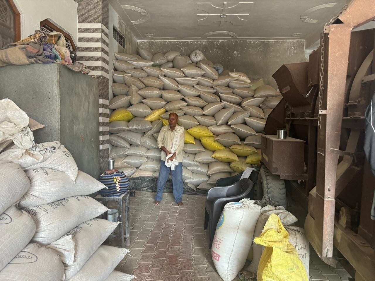 Parveena's house in Dholera village of Mahendragarh.