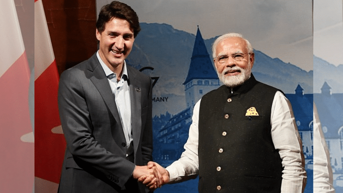 Prime Minister Narendra Modi and his Canadian counterpart Justin Trudeau | ANI