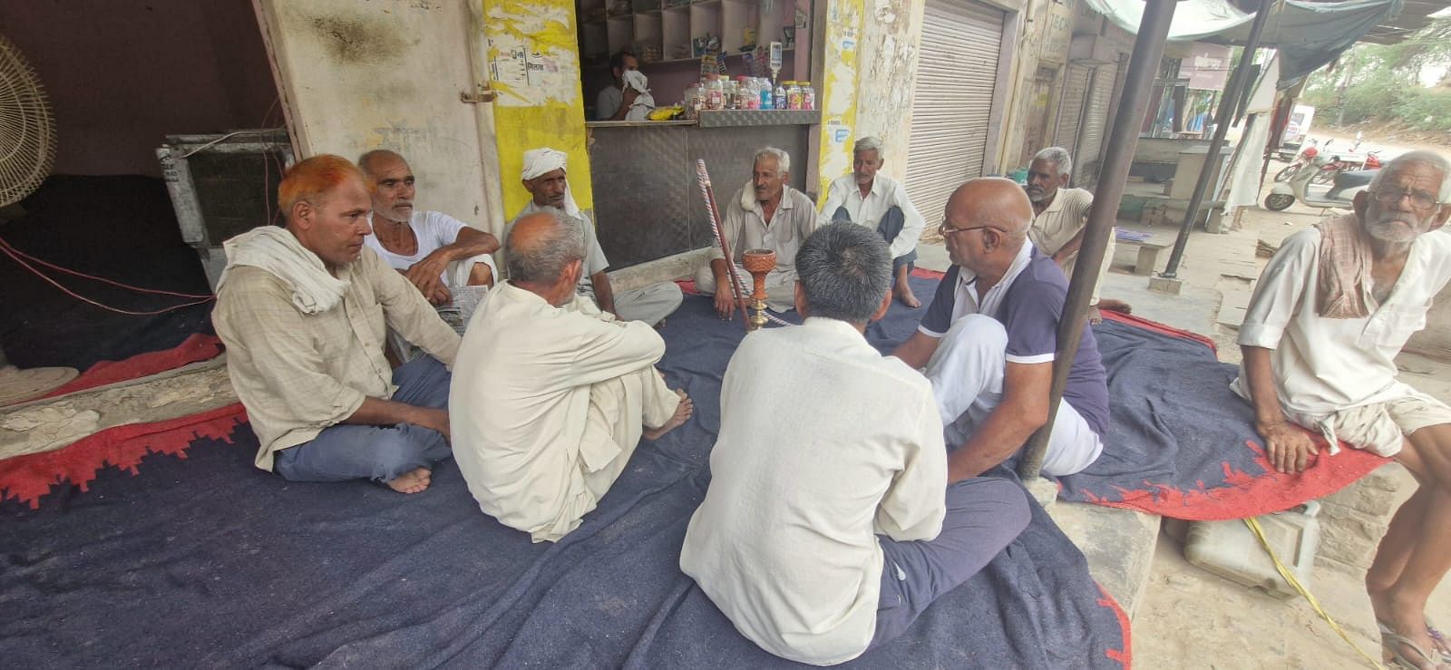 Villagers of Dholera village in Mahendragarh have gathered to discuss a pressing issue: how to get their honour back.