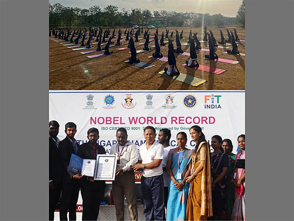 S. Thangapazham Medical College Made An Historical Nobel World Record Attempt On 10th International Yoga Day - 2024