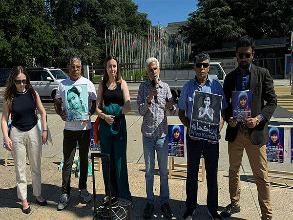 Geneva: Sindhi Foundation holds protest at UN demanding release of missing Hindu girl