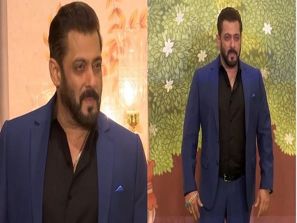 Salman Khan back in his classic signature look at Anant- Radhika's Shubh Aashirwad ceremony 