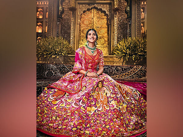Radhika Merchant looks breathtaking in hand-painted lehenga at Shubh Aashirwad ceremony