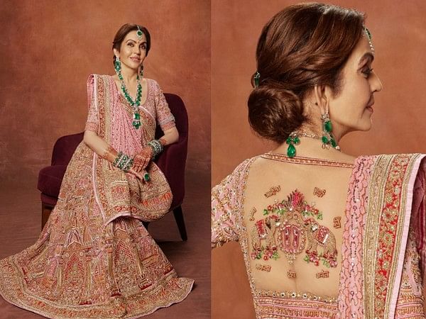 Nita Ambani's ethereal Zardozi ghagra blouse features names of her children, grandchildren