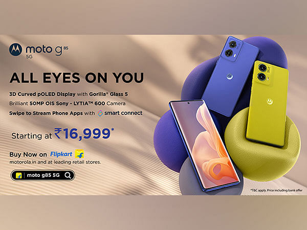 moto g85 5G goes on sale today with a 3D curved display, Sony LYTIA™ 600 Camera & more on Flipkart at an effective starting price of Rs. 16,999*